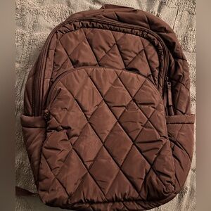 Quilted Black Backpack